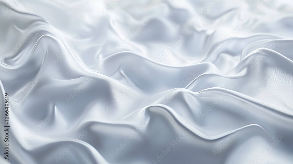 Fototapeta premium Elegant 3d render of a minimalist white background with subtle light gray futuristic waves, creating a clean and modern business texture for professional presentations, digital branding, and creative 