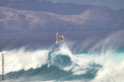 Extreme action surfer.