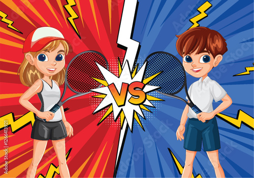 Tennis Showdown: Boy vs Girl