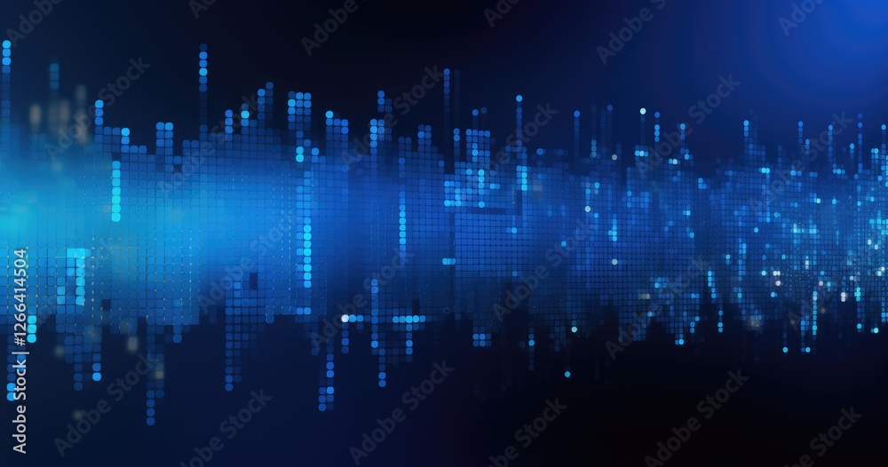 Obraz premium Abstract beautiful color background with digital dots and empty rectangle for text or logo. Abstract technology concept vector illustration