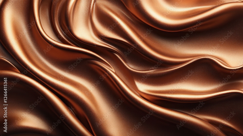 Obraz premium Luxurious gold silk drapes, studio backdrop