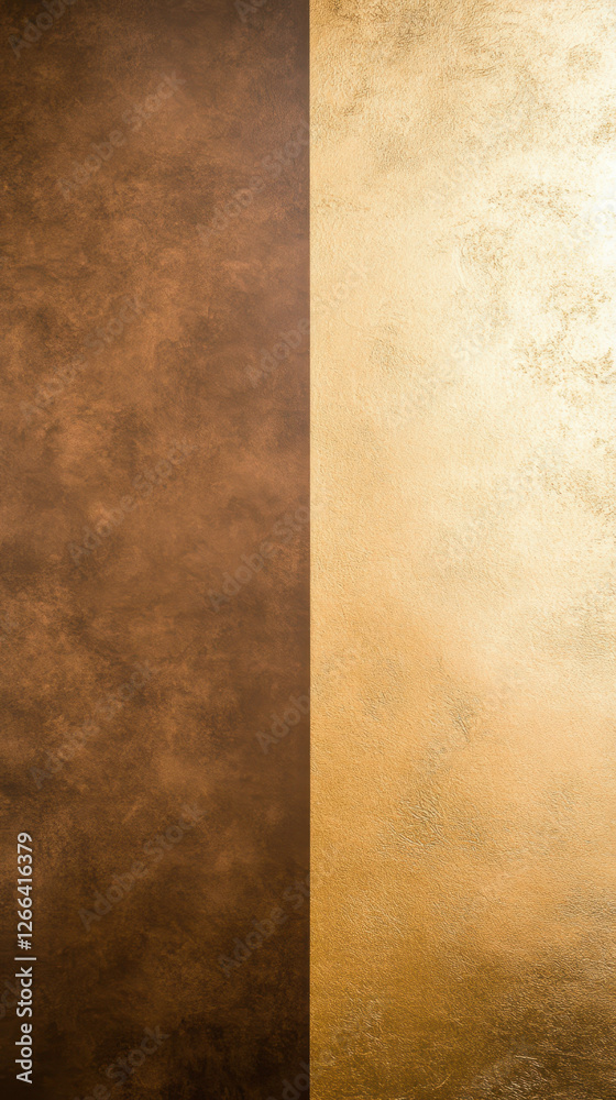 Naklejka premium Minimalist soft champagne gold and taupe background with texture