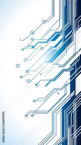Abstract digital circuit board design, technology background