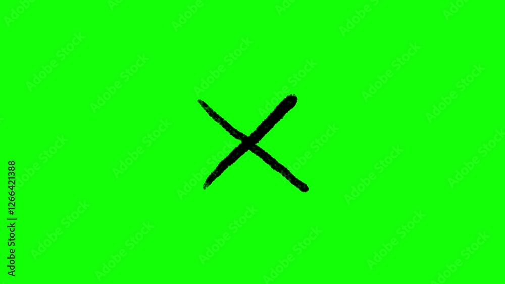 Hand drawn of cross symbol frame by frame animation on chroma key green screen background.
Hand drawn of cross symbol frame by frame animation on chroma key green screen background.