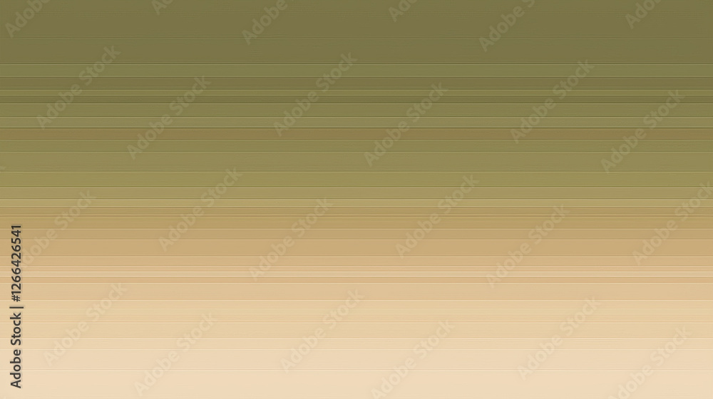 Fototapeta premium Abstract horizontal stripes, gradient from olive green to beige -ai