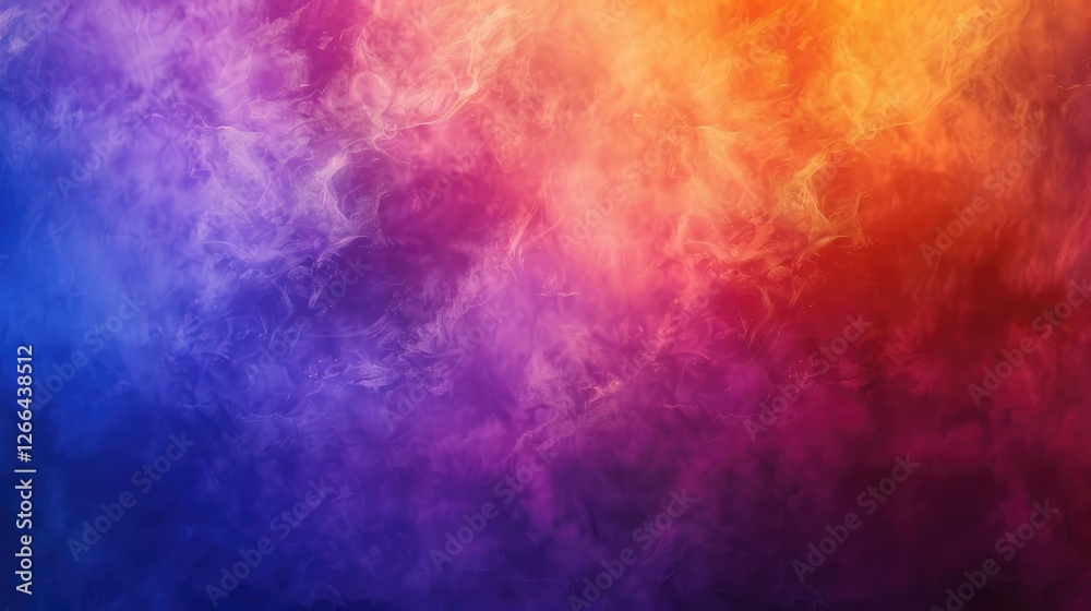 Abstract gradient background with blurred grainy texture. Blue, purple and orange colors Abstract gradient background with blurred grainy texture. Blue, purple and orange colors