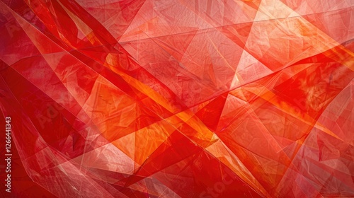 abstract image with red and orange colors using harsh lines and sharp shapes representing anger, Style Abstract, Colors red, orange, Composition off center, Details sharp lines, angular shapes