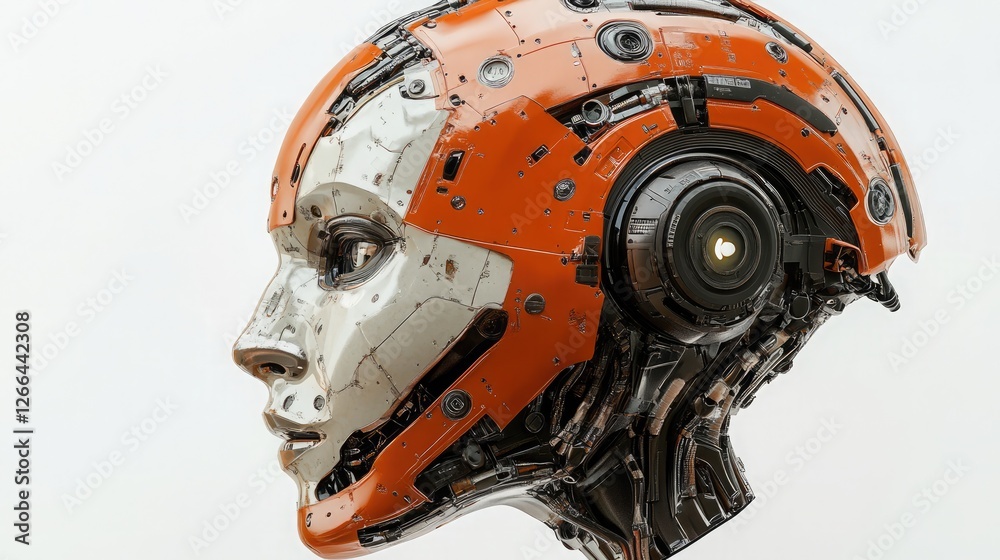 Fototapeta premium High-Tech Android: A Vision of AI and Automation