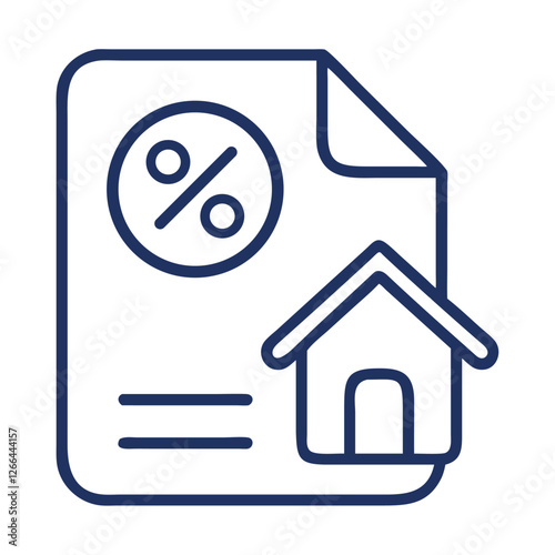 Mortgage rate document icon