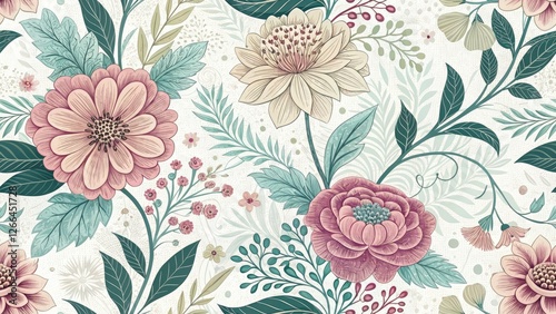 Wallpaper Mural Elegant Floral Father's Day Card Background,  Floral Pattern Design, Fathers Day Card Backgrounds,  Floral Backgrounds for Cards,  Dad's Day Card Design Torontodigital.ca