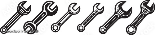 Wallpaper Mural Five wrenches illustration. Torontodigital.ca