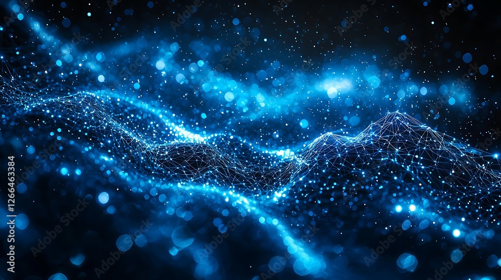 Abstract Blue Energy Wave Background Abstract Blue Energy Wave Background