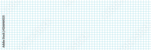 Horizontal grid square graph line page, mockup empty squared grid graph, paper grid square graph line texture of note book blank for notes - stock vector .
