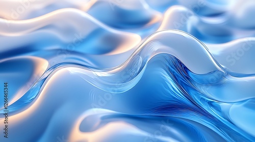 Wallpaper Mural Abstract Blue Liquid Waves Background Texture Torontodigital.ca