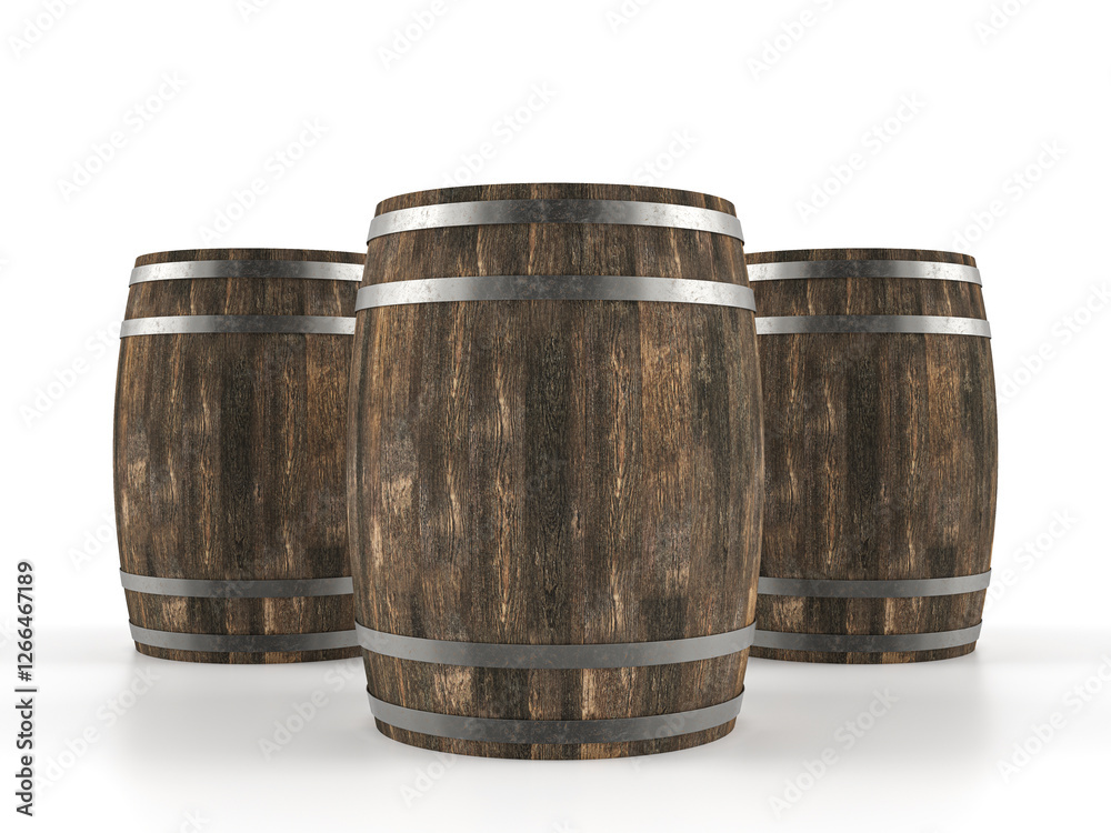 Wooden barrels Wooden barrels