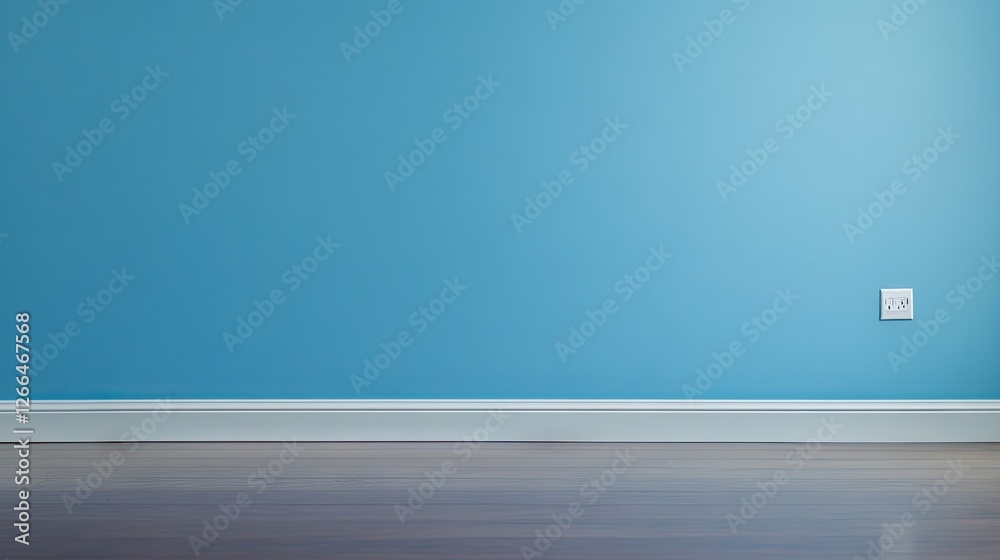 Light blue bedroom wall with clean, smooth surface and erasable finish Light blue bedroom wall with clean, smooth surface and erasable finish