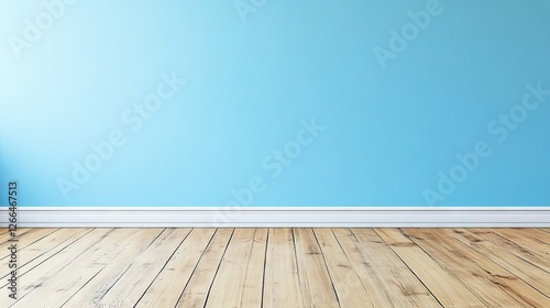 Light blue bedroom wall with clean, smooth surface and erasable finish
