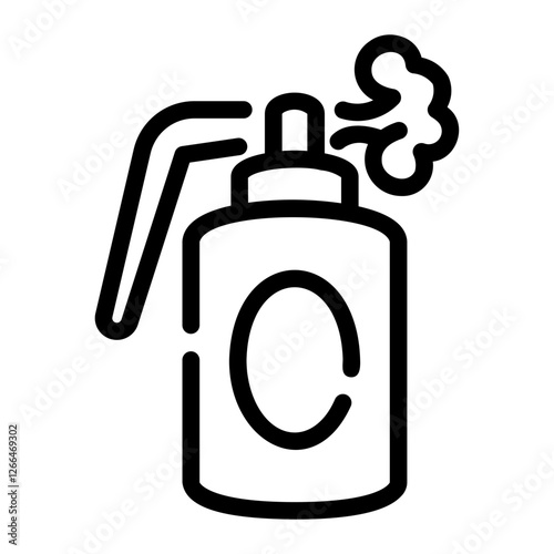tear gas Line Icon