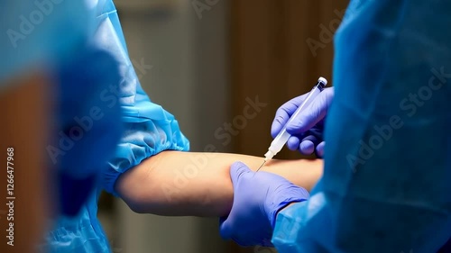 Medical Injection Scene
