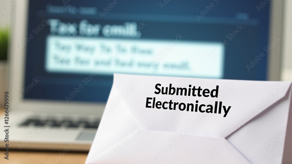 Naklejka premium An envelope labeled