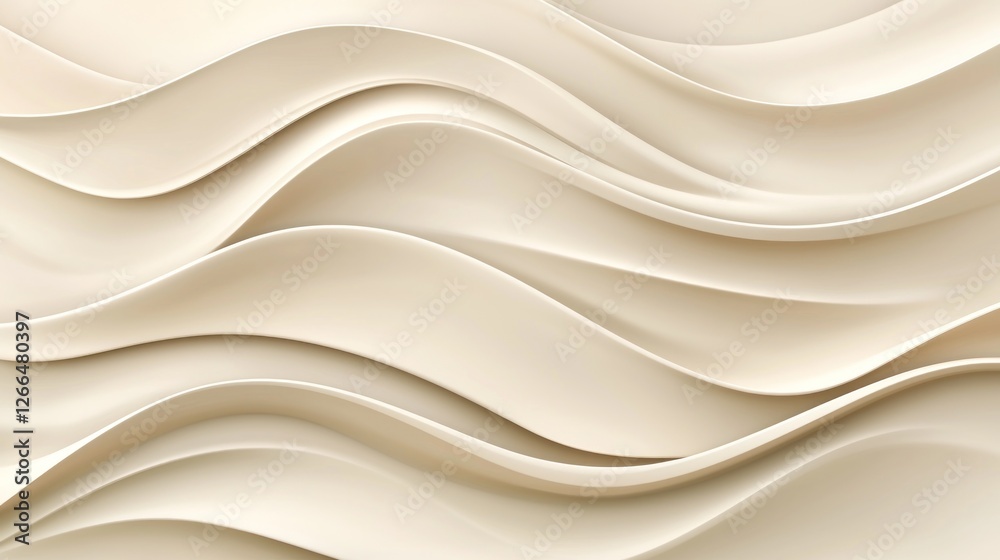 Obraz premium Abstract cream wavy texture background
