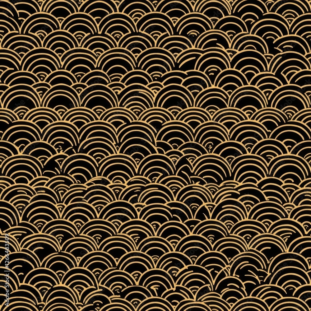 Elegant Seamless Geometric Pattern in Gold and Black Color Scheme Elegant Seamless Geometric Pattern in Gold and Black Color Scheme