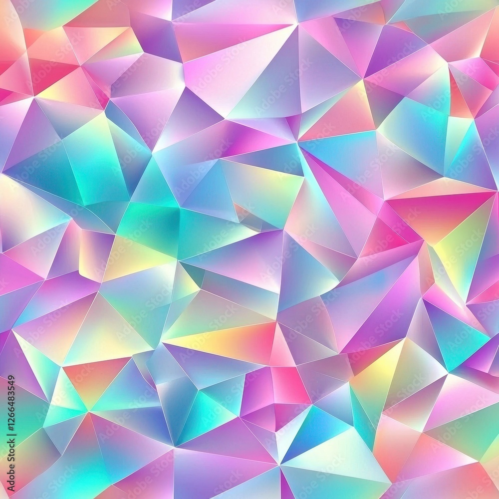 Soft Gradient Geometric Polygon Pattern in Vibrant Color Palette Soft Gradient Geometric Polygon Pattern in Vibrant Color Palette
