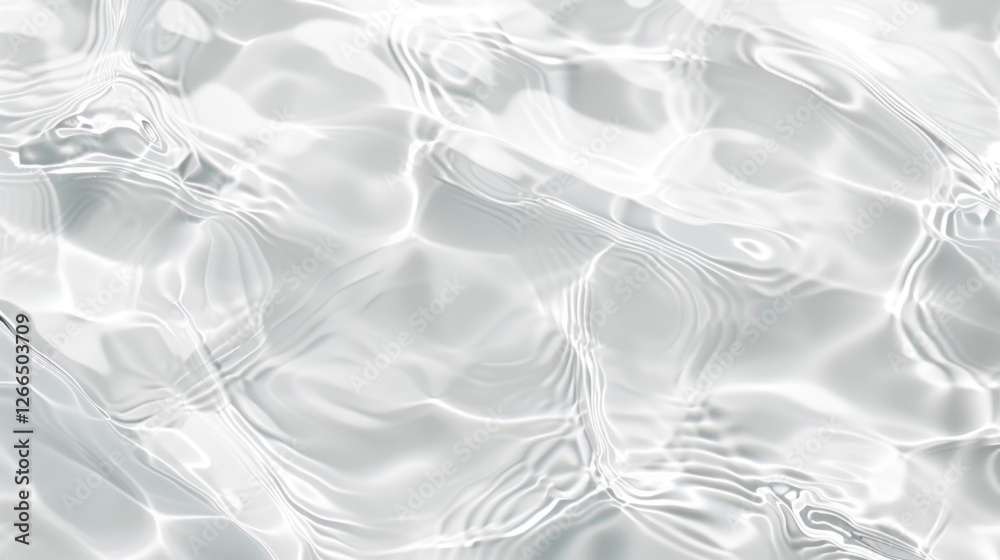 Fototapeta premium The image is of a body of water with a shiny, reflective surface