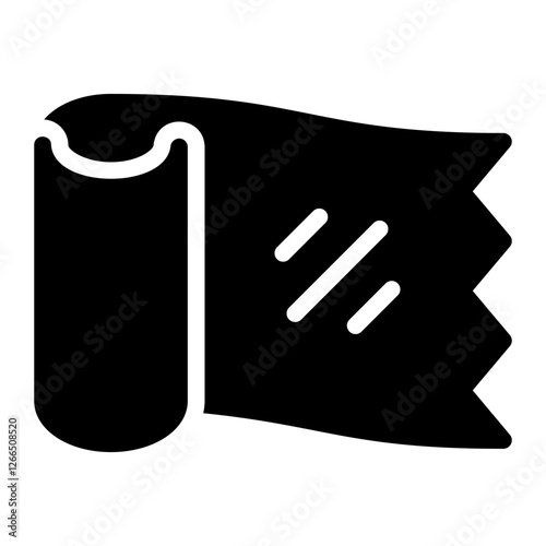 plastic wrap glyph icon