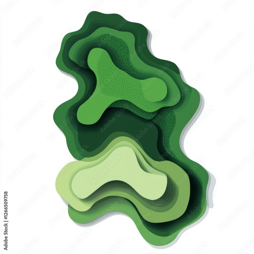 Bundle of green graphic design shape clean aesthetic template isolated with white background Bundle of green graphic design shape clean aesthetic template isolated with white background