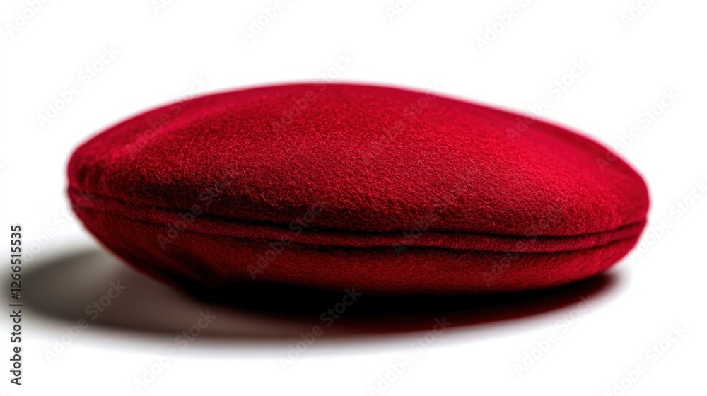 Red felt heat pack on white; studio shot Red felt heat pack on white; studio shot