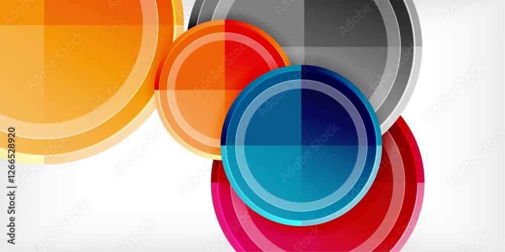 Minimal geometric abstract background. Circle triangle design Minimal geometric abstract background. Circle triangle design