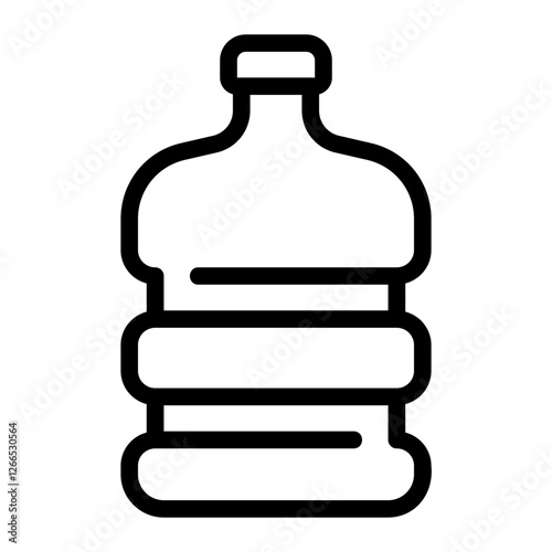 water gallon line icon