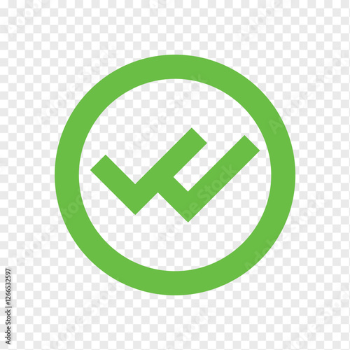 double tick icon set. check mark and tick mark icon, accept button icon set. vector illustration.