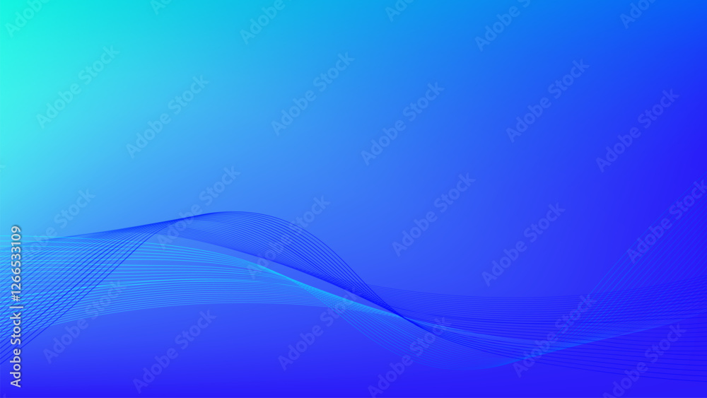 Obraz premium abstract blue wave background