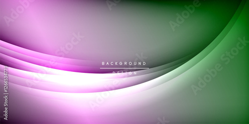 Expressive poster with shadow lines. Features technology, minimalist, and business themes, bright vibrant color schemes