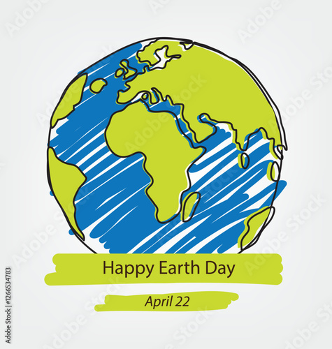 World earth day concept. vector Illustration.