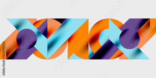 Vibrant abstract background circles with smooth gradients, creating a dynamic and modern design. Ideal for creative, tech, or contemporary-themed projects