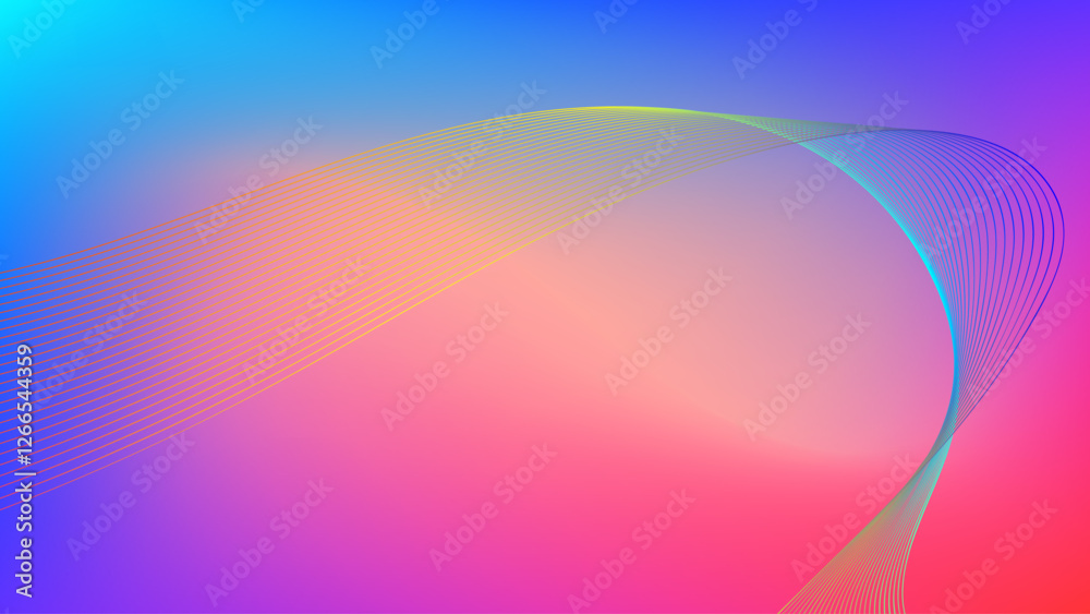 Naklejka premium abstract background with rainbow