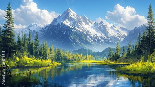 moutain and green,yellow,blue,river adverture background,illustration --ar 16:9 --stylize 450 --v 6.1 Job ID: fab1d0fc-f260-46ac-833c-ff0ec669b84f