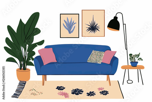 interior of a comfortable cosy living room
