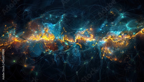Wonderful world map futuristic telecommunication network, concept about global internet connection and information, communication, international security