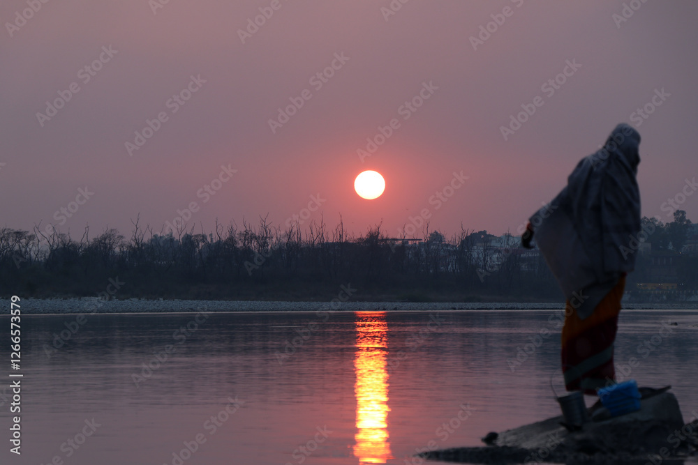 Sunset image at Rishikesh at uttarakhand. Sunset image at Rishikesh at uttarakhand.