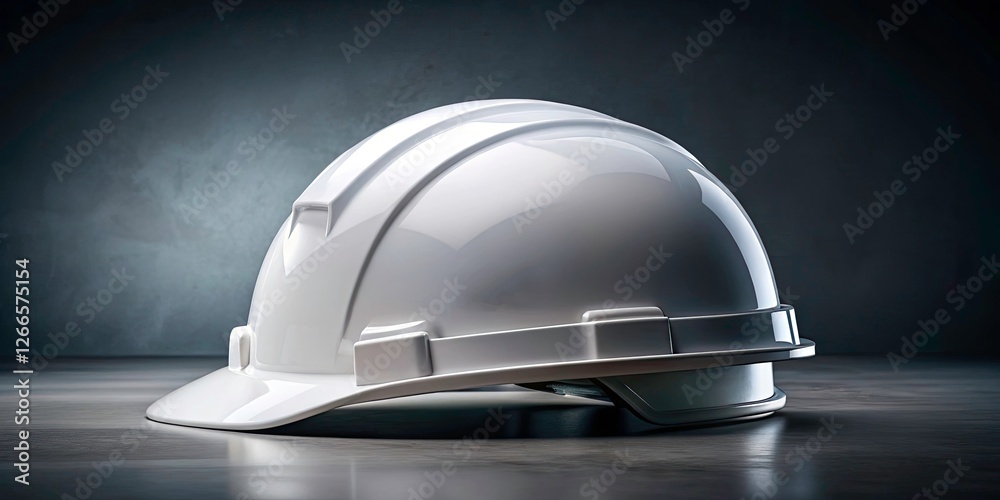 Clean White Hard Hat Safety and Precision in a Modern Industrial Setting Clean White Hard Hat Safety and Precision in a Modern Industrial Setting