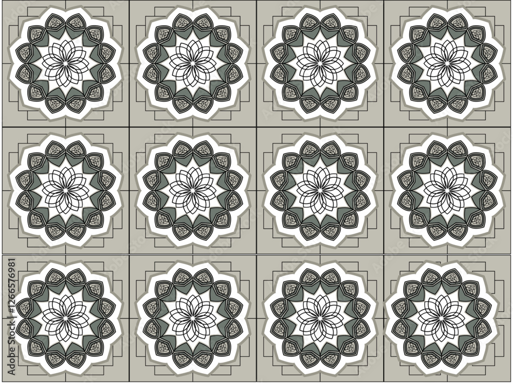 Abstract geometric seamless tiles pattern background design used to wall and floor decoration 