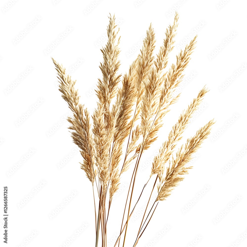 Spikelets of wheat isolated on white background. Spikelets of wheat isolated on white background.