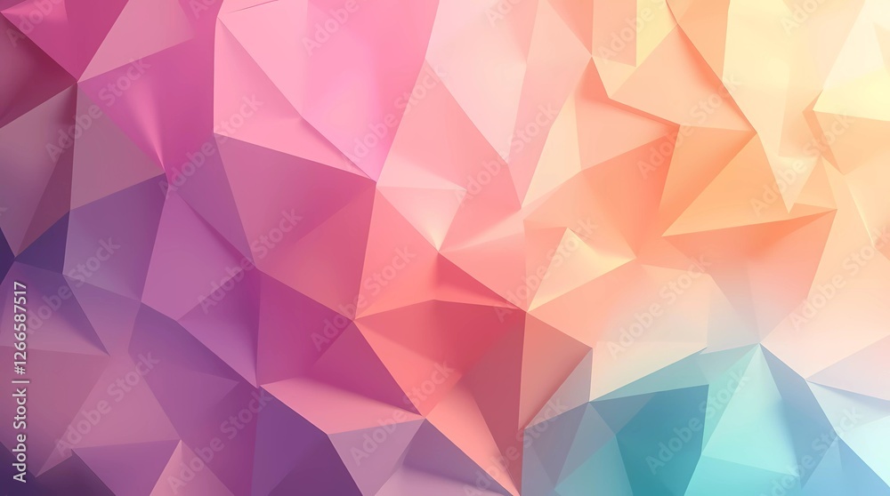 3d Low Poly Background. Abstract Triangular Gradient Background. 3d Low Poly Background. Abstract Triangular Gradient Background.
