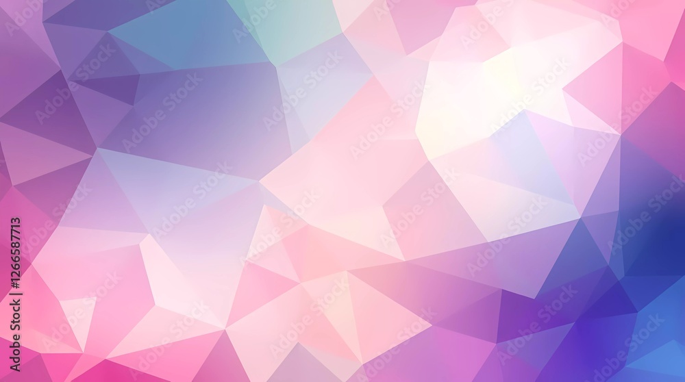 Obraz premium 3d Low Poly Background. Abstract Triangular Gradient Background.