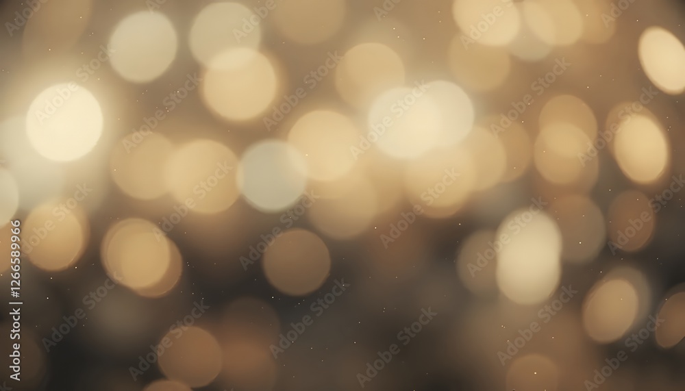 Obraz premium Warm Golden Bokeh Lights Background Image