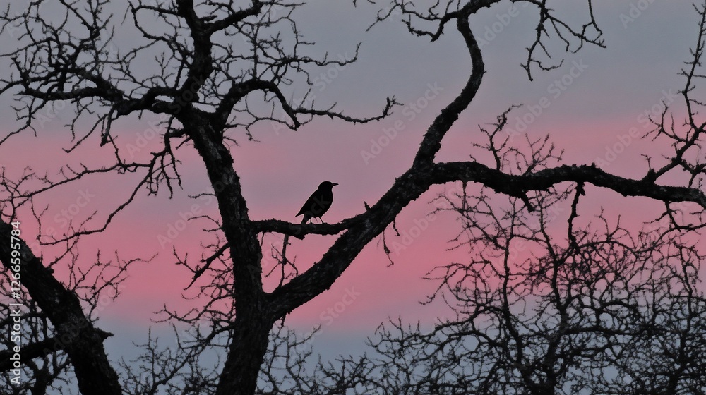 Bird Sunset Branch Silhouette Tree Nature Calm Bird Sunset Branch Silhouette Tree Nature Calm